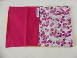 *Kit de change bébé rose clair : trousse de change + tapis à langer +lingettes lavables + gant de toilette