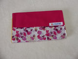 *Kit de change bébé rose clair : trousse de change + tapis à langer +lingettes lavables + gant de toilette