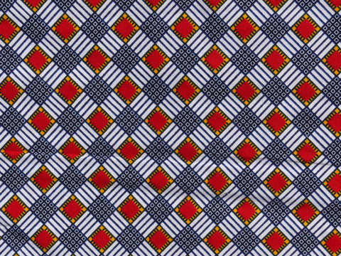 Wax losange bleu blanc rouge