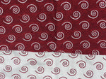 Tissu d'ameublement spiral réversible